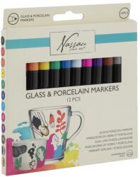  Jelzőkészlet üveghez és porcelánhoz 12 db