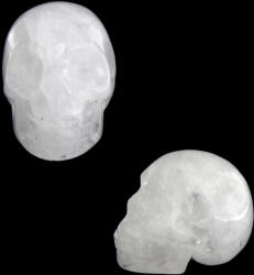  Craniu din Cuart Alb Mineral Natural - 33x50x35 mm - 1 Buc