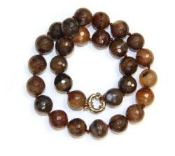  Colier din Agata Colorata Rotunda Fatetata 14x14 mm - Accesorii de Metal