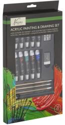  Akrilfesték-készlet tartozékokkal