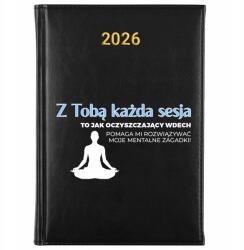 FunnyCase Könyvnaptár 2026 A Foglalkozás Egy Tisztító Belégzés Fekete Ajándék Minták (Kalendarz Czarny SESJA TO OCZYSZCZAJĄCY WDECH)