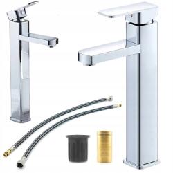 Maibang Álló Mosdó Csaptelep Fürdőszoba Négyzet Csaptelep Mosdó Csaptelep Króm (U2122)