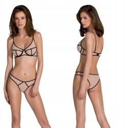 Passion Szett erotikus fehérnemű Serara Set bézs XXL/XXXL Passion (5908305964544)