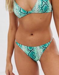 Pull&Bear C4A201*PULL&BEAR Bikini Alsónadrág Zöld 38M A00