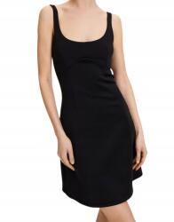 Reserved Ruha Mini, vállpántokkal, fekete, Size 40