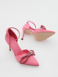 Reserved LC61105 Magassarkú Cipő Szatén Rózsaszín Díszítéssel 41-ES (7436S-40X)