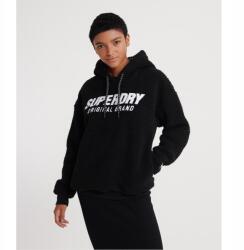 Superdry Fekete Plüss Pulóver Feliratokkal (44) (457601)