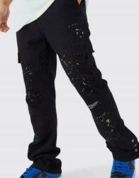 Boohoo Fekete Klasszikus Farmer Nadrág Egyenes Mintás Boohoo 42-ES