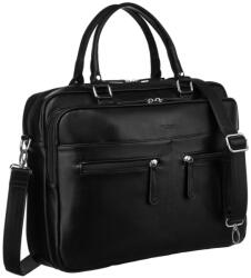  Peterson PTN LAP-1508 fekete rostbőr aktatáska 40 x 31 x 6 cm (57876)