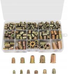 230 Db Menetes Betét Fahoz, Menetes Fa Bútorcsavar Betétek (15773023857)