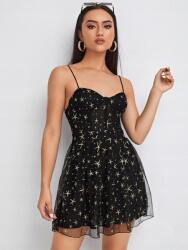 Shein CC14117 Shein Ruha Mini Pántos Csillagos Sziffon (41) M