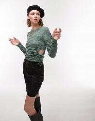  Felső Zöld Kivágás Mintás (36-38) (529571)