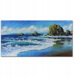 Coloray Fotó-vászonkép Tenger hullámok tengerpart 100x50 (010030010010000017535)