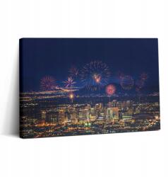 Wallfluent Fotó-Vászonkép Canvas A dolgozószobába Látványos Phoenix város Éjszaka 30x20 cm (010030010150000075949)