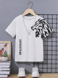 Shein LC22309 Shein Fiú Nyomattal Mintás Póló (38) 128