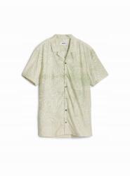 Desigual Mintás Pamut Ing, Size XL, zöld, virágmintás, rövid ujjú (593204)
