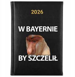 FunnyCase Könyvnaptár 2026 W Bayernie Tömítés Fekete Ajándék Tervező Wz (Kalendarz Czarny W BAYERNIE BY SZCZELIŁ)