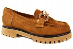 Simen Félcipő Simen 5030A MÉRET39 Bőr Barna Velúr (5030a)