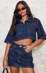 Prettylittlething Farmer Ing, Size 34, kék, 100% pamut