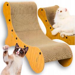  Macska Kaparófa Napozóágy Fekhely Karton Nagy Modern Játék (DRAPAK DLA KOTA LEŻAK LEGOWISKO)