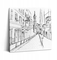 Wallfluent Vászonkép Canvas Vászon Konyha Ajándék Ötlet Város Rajz Provence (010030010270000076000)