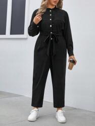 Shein FC46113 Shein Kordbársony Overál Fodros Övvel (13) 46