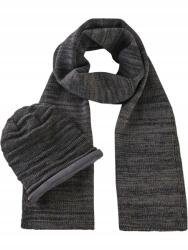 Bonprix sál és sapka szett, univerzális, szürke