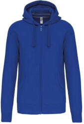 Kariban Uniszex kapucnis cipzáras pulóver, Kariban KA454, Light Royal Blue-2XL (ka454lro-2xl)