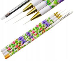 Satin Zselés Felhordó Ecset Készlet 4db-os