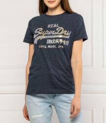 Superdry Sötétkék Melange Flitteres Póló (42) (590483)