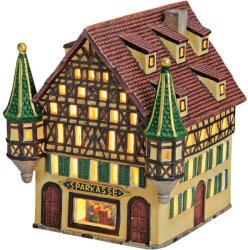 Wurm világító ház "Sparkasse" porcelánból, színes. Méret: 16x17x17cm