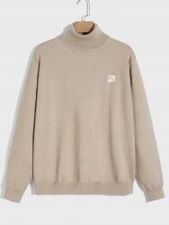 Shein CC55211 Shein Bézs Férfi Pulóver, Size S, 42% viszkóz