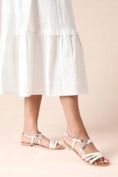 Dorothy Perkins CC34105 Dorothy Perkins Lapos Sarkú Szandál Ezüst (34) 39 (BQQ21545_white)