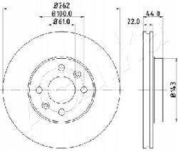 Ashika Féktárcsa 60-00-0709/ASH