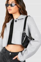 Boohoo WC25110 Boohoo Rövid Szürke Női Kabát (37) XXL