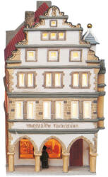  Wurm világító ház, Prinzipalmarkt Münster, porcelán, színes. Méret: 13x21x10cm