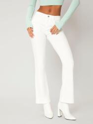 Shein KC54118 Shein Fehér Bootcut Farmer Nadrág 28-AS