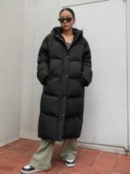 Dazy KU323 Dazy Hosszú Pihe-puha Kapucnis Kabát M