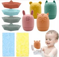  Baba fürdető játékok Szilikon lebegő állatok 8db (X0021Q5SGP)