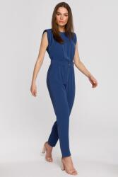 Stylove Elegáns Női Overál Női Ujjatlan Párna Kék 42 XL