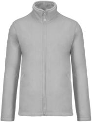 Kariban Uniszex FALCO cipzáras mikropolár pulóver, Kariban KA911, Snow Grey-2XL (ka911sngr-2xl)