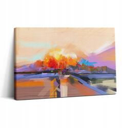 Wallfluent Vászonkép Canvas Nappali Grafika Absztrakt Festmény Színes Fa (010030010150000074684)