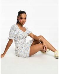 PIECES Fehér Ruha Színes Mintával (XL) (573542)