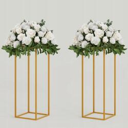  Fém virágtartó állvány virágágyás 60 cm party asztal dekoráció 2 db (6975560850140)