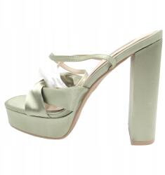 Be Mine Szandál Szíjjal Platform Szatén Sage Green méret 38 (124173534)