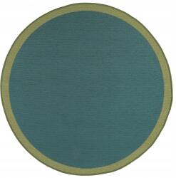 e-floor Kerek Szőnyeg Karácsonyfa Alá Zöld 120cm Lapos Karácsonyi Zsinóros (EF0269)