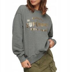 Superdry Szürke Pulóver Arany Logóval (38) (595337)