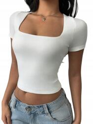 Shein Fehér Rövid Ujjú Casual Felső 36S__S