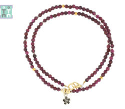  Colier din Granat Rotund 3x3 mm - Accesorii de Argint 925 - GF - concepttropic - 139,00 RON