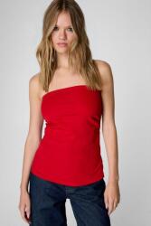 Nasty Gal Piros Pánt Nélküli Felső Nyitott Vállakkal Sima Nasty Gal M